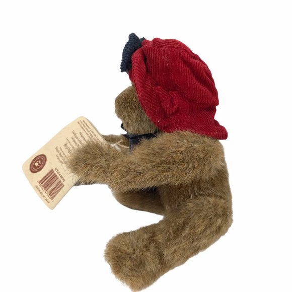 Vintage Boyd's Bear Small Brown Red Corduroy Hat - Picture 6 of 6